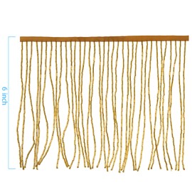 Borde de flecos con abalorio, borde de flecos, borla de cinta, 6 pulgadas de ancho y 1 yarda de largo para manualidades, decoración de ropa de vestir (dorado)