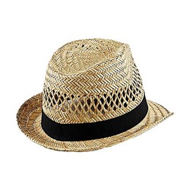 Beechfield Straw Summer Trilby - Natural L/XL