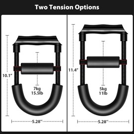 Adjustable Tension Forearm & Wrist Strengthener - For Beginners & Pros - Style: Tension: 7kg/15.5 lbs - Length: 10.1"
