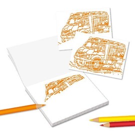 Lutz Mauder 12 Magic Blocks in a Set for Boys and Girls (A8 - 7.5 x 5.2 cm) - 12 Motifs