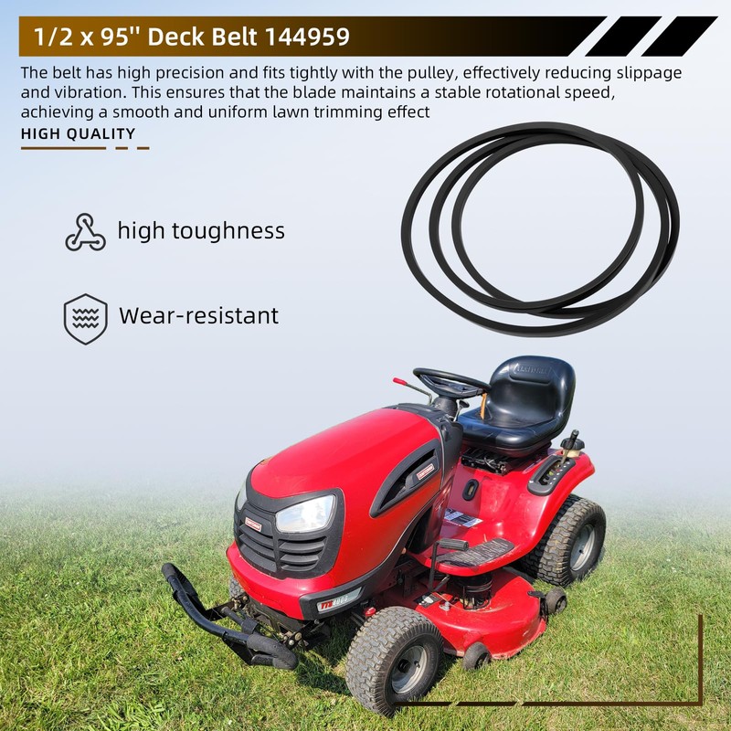 144959 Mower Deck Belt for 42'' Craftsman LT1000 LT2000 LT3000,