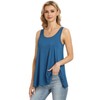 Ymmchy Women's Tank Top with Integrated Bra Vests Stretch Loose
