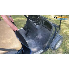 Huskey EZGO Golf Cart Black Floor Mat For TXT 94+ Express S4 2012-2020 Valor Workhorse