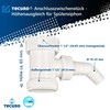 tecuro Connection intermediate piece for sink siphons - height compensation