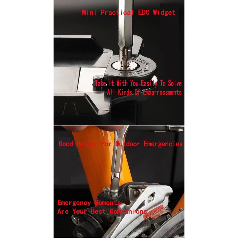 2Pcs Multitool Screwdriver Set, Wallet Credit Card Multitool Card Portable