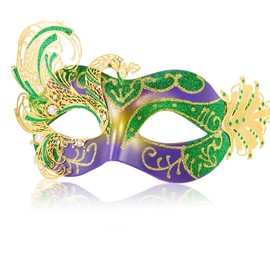 MYSEUNI 2025 Carnival Mask for Women - Swan Masquerade Venetian Carnival Mask - Butterfly, Costume Party