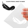 20PCS Transparency Blank Template Material,Clear Mylar Stencil Sheets,Acetate Sheets for