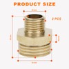 Bangbobi Brass Double Nipple Reduction 1 to 1/2 Inch Hose