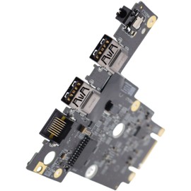 Deal4GO USB 2.5G RJ45 LAN Network Audio Jack Port I/O Daughter Board R31V9 0R31V9 Replacement for Dell Alienware M18 R1 M18 R2, Black