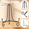 Plate Stands for Display, 4 Pack Iron Display Stand, 6