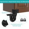 Side Mount Industrial Casters, MALLLALA 3" Heavy Duty L-Shaped Bracket
