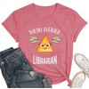 Read Shirt for Womens Nacho Average Librarian Funny Bookworm Library