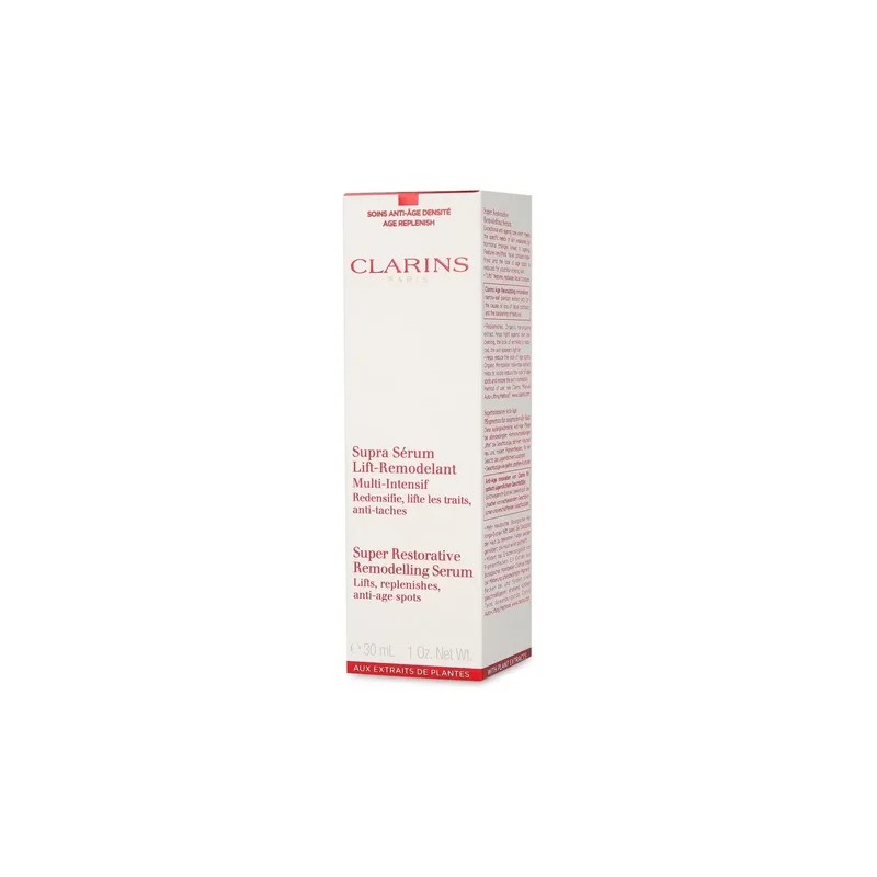 Sérum Antiedad Clarins 30ml con Ácido Hialurónico Libre de Parabenos