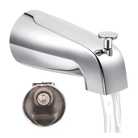 Tub Spout,Tub Spout with Diverter,Universal Bathroom Tub Spout Compatible,Thread Bathtub Faucet Spout,Metal Universal Bathroom Tub Spout Compatible,Bathtub Faucet with Shower Diverter