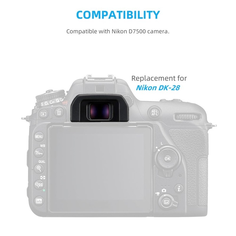 2 Pack Camera Eyecup Viewfinder Protector Eyepiece Compatible for Nikon