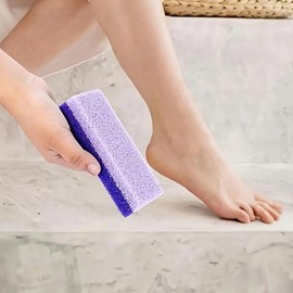 4 Pcs Foot Pumice Stones and Scrubbers, Durable Exfoliating Pedicure Stones, Home Body - Cleansing Tools for Men and Women:_Purple_4 Pcs