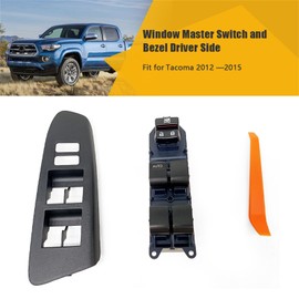 Meyffon Master Power Window Switch and Bezel Driver Side Compatible with Tacoma 2012-2015 Replace 8482012540 848200C020 Front Left Fully Assembled Window Master Switch
