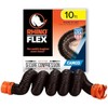 Camco RhinoFLEX 10’ RV Sewer Hose Extension - Features Collapsible Design for RV Storage - Includes Pre-Attached Lug & Bayonet Fitting -Heavy Duty Polyolefin & Reinforced w/Steel Wire (39774)