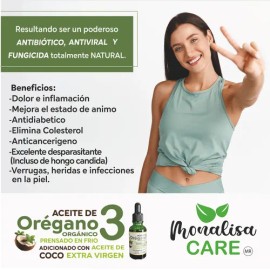 Aceite De Orégano Y Orégano Coco 30ml Alto En Carvacrol 87                                                                                            