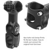 LUNJE 31.8x110mm Mountain Bicycle Angle Adjustable Handlebar Stem Riser Aluminium