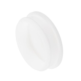 MECCANIXITY Silicone Snap in Locking Hole Plugs,Rubber Panel Seal Cover Flush Type Panel Round for Kitchen Rubber Bulkheads Waterproof Sealing Plugs 56.6mm/2.2 Inch Diameter White,Pack of 1