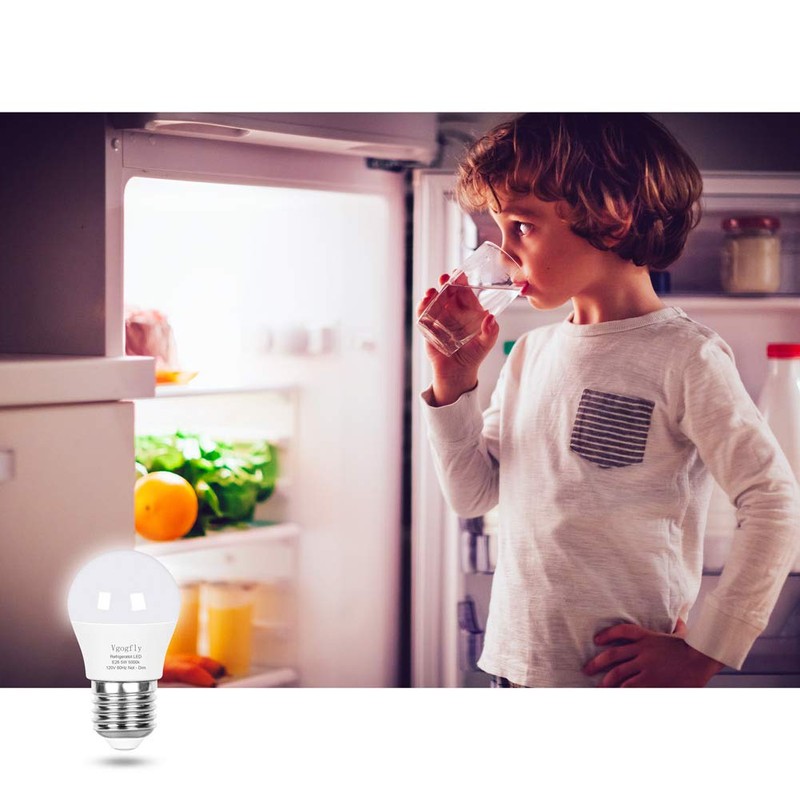 Vgogfly LED Refrigerator Light Bulb 40W Equivalent Appliance Bulb 120V