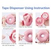 Candy Color Tape Dispenser, Small Cute Donut-Shaped Tape Organizer Desk
