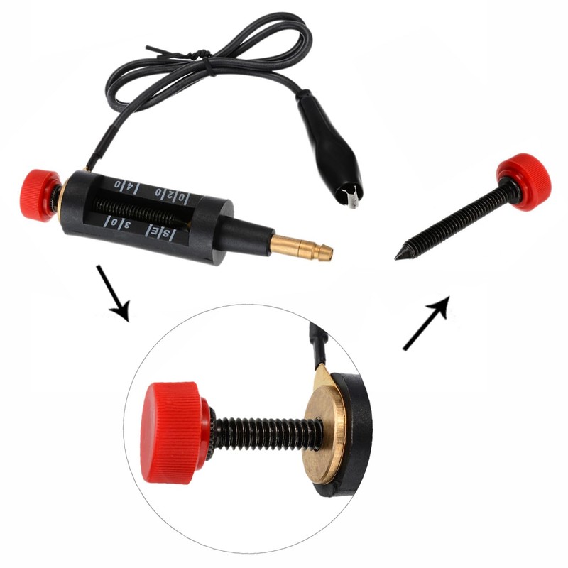 Savildo Ignition Coil Tester Adjustable Spark Coil-on Tester Spark Plug