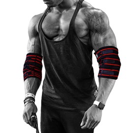 Codera ajustable, soporte de compresión para levantamiento de pesas, levantamiento de pesas, levantamiento de potencia, protector de codo (XXL)