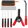 Glarks 46Pcs Plastic Poly Rivet Gun Set with 40Pcs Assorted