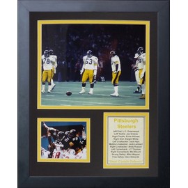 Legends Never Die "1970 Pittsburgh Steelers Steel Curtain Framed Photo Collage, 11 x 14-Inch (11527U)
