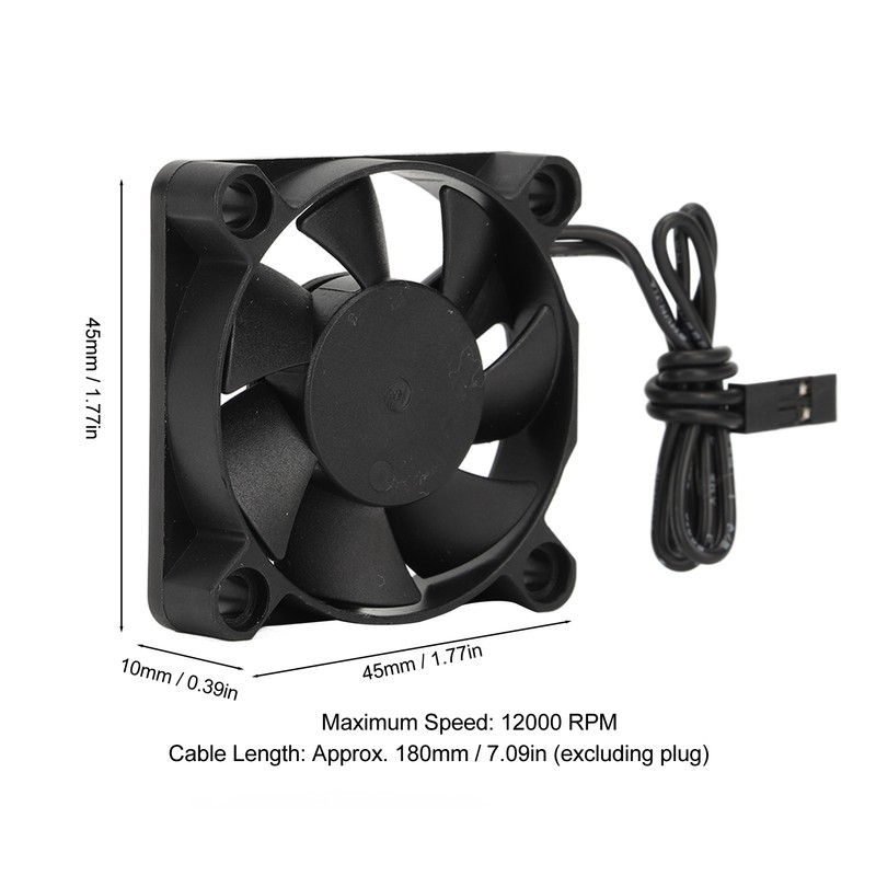 RC Cooling Fan Iron Plastic Lightweight Quick Speed RC Motor