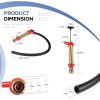 VMSHOP 34060-0130 Universal Marine Engine Oil Drain Hand Pump for