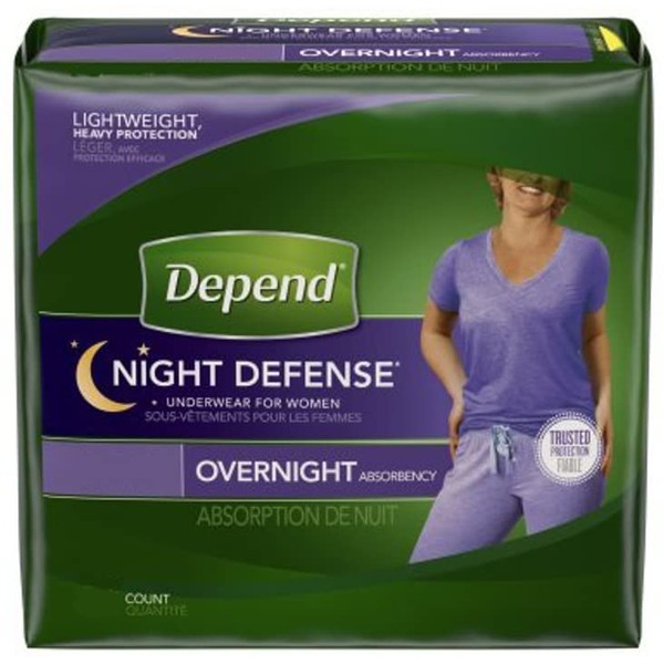 Depend Women's Night Defense Pull-On Underwear - Medium, 30/Case