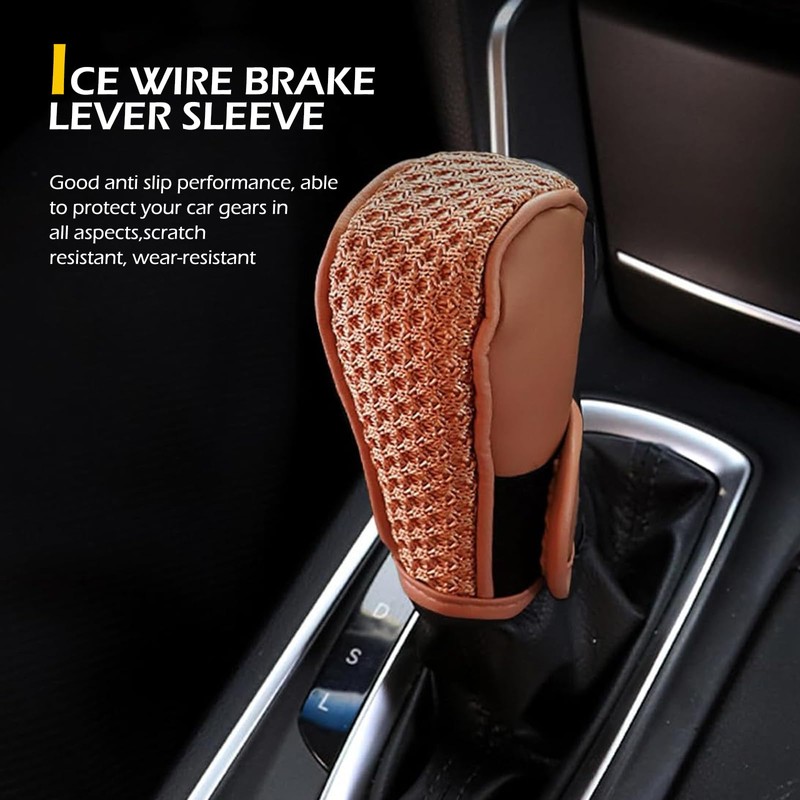 Dogary 1 PC Car Gear Shift Cover, Anti-Slip Shifter Knob
