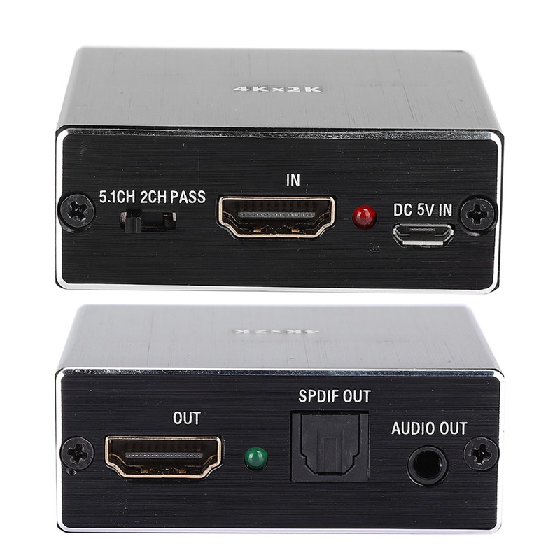 Professional Metal Black 4K x 2K HDMI to HDMI Optical