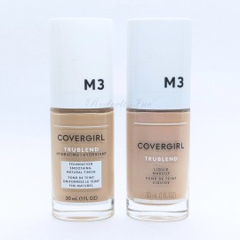 COVERGIRL Lot Of 2 COVERGIRL Trublend Liquid Makeup Golden Beige M3, 1 Fl. Oz. Each