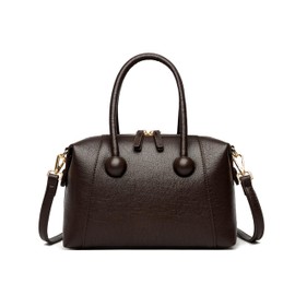 Women's Cross Body Bags Top Handle Shoulder Purses Boston Barrel Sling Handbags With Double Zipper Head