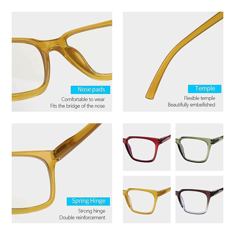 K KENZHOU Blue Light Blocking Computer Glasses Decrease Eye Eyestrain