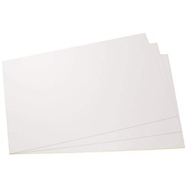 1 x Polystyrene Panel, in Different Sizes and Quantities - Plastic Hard Boards for Model Building and Crafts - White