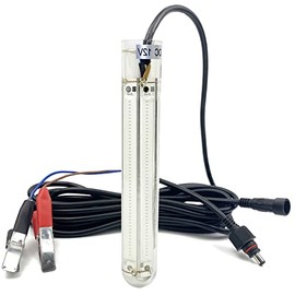 PYLITE DC12V 30W/50W 3500/6000Lumens COB LED Underwater Fishing Light Innovative Compact Design Submersible Fish Finder Lamp with 5M Cable (50W Green)