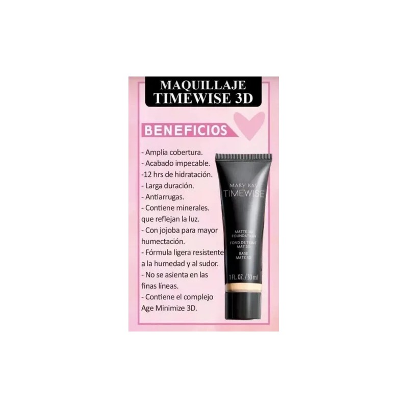 Maquillaje Líquido Timewise 3d (luminoso O Mate)