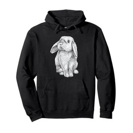 Lop Eared Bunny Rabbit Cute Pullover Hoodie