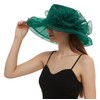 ORIDOOR Women’s Organza Tea Party Wedding Fascinator Hat Anti Wide