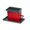 Gravidus Sink Organiser with Extendable Handles (Red/Anthracite)