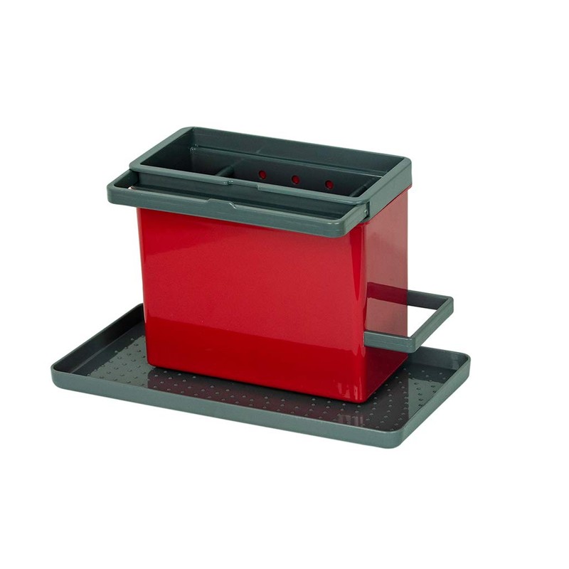 Gravidus Sink Organiser with Extendable Handles (Red/Anthracite)