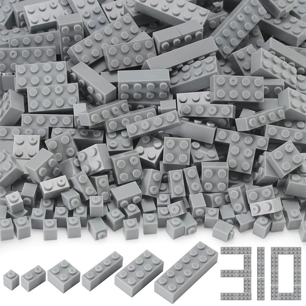 Feleph Building Bricks Bulk Mixed 1x1, 1x2, 2x2, 1x4, 2x4,