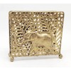 Chez Juju Bronze Elephant Tabletop Napkin Holder | Metal Freestanding
