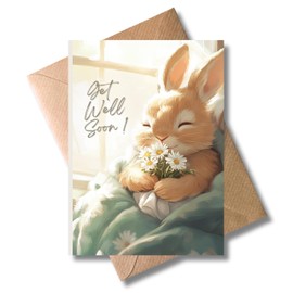 WBdesignz Get Well Soon! Health Get Well Soon! Greeting Card Appreciation Disease Recovery Wishes Courage Warmth Hope (DIN A6)