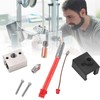 3D Printer Hot End Kit Bimetallic Heating Block Throat Tube
